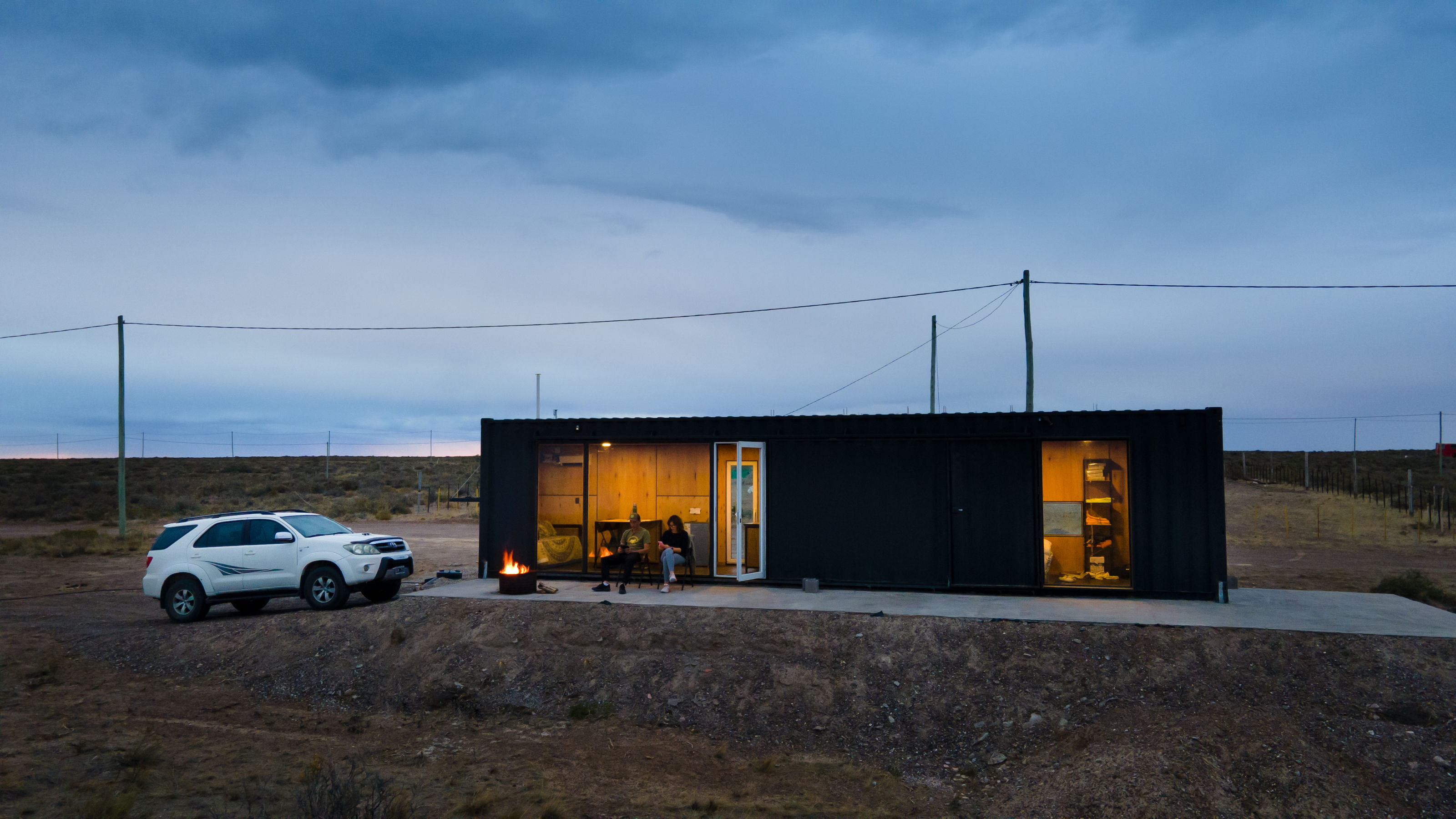 Interior del container
